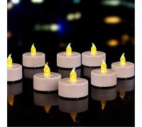 Tappovaly 24 velas LED sin llama, velas LED sin llama, velas de té parpadeantes, velas eléctricas para decoración de Navidad, árbol de Navidad, Pascua, boda, fiesta