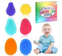 Tapvai Fidget Toys Sensory Stones 6 Fidget Toy, Antiestres Adultos de Colores Texturizadas de Silicona,Juguetes Sensoriales Autismo para Niños Estudiantes Relajación contra El Estrés