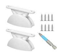 Taquero de puerta para vehículos recreativos interiores - Limitadores de retención semicirculares de 2 piezas con hardware de montaje, kit de soporte de captura compacta, receptor seguro de puerta aut