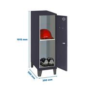 Taquilla 1015x300x500 SIMONLOCKER DISM.MINI + BAN. 915x300x500+PIE AN/AN marca SIMONRACK