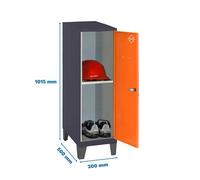 Taquilla 1015x300x500 SIMONLOCKER DISM.MINI + BAN. 915x300x500+PIES AN/N marca SIMONRACK