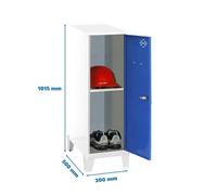 Taquilla 1015x300x500 SIMONLOCKER DISM.MINI + BAN. 915x300x500+PIES B/AZ marca SIMONRACK