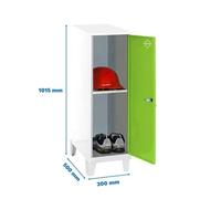 Taquilla 1015x300x500 SIMONLOCKER DISM.MINI + BAN. 915x300x500+PIES B/VE marca SIMONRACK