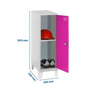 Taquilla 1015x300x500 SIMONLOCKER DISM.MINI + BAN. 915x300x500+PIES G/RO marca SIMONRACK