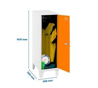 Taquilla 1015x300x500 SIMONLOCKER DISM.SINGLE MINI 915x300x500+PIES B/NA marca SIMONRACK