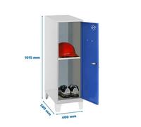 Taquilla 1015x400x500 SIMONLOCKER DISM.MINI + BAN. 915x400x500+PIES G/AZ marca SIMONRACK