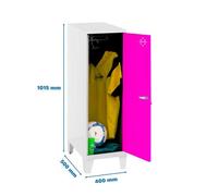 Taquilla 1015x400x500 SIMONLOCKER DISM.SINGLE MINI 915x400x500+PIES B/RO marca SIMONRACK