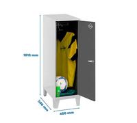 Taquilla 1015x400x500 SIMONLOCKER DISM.SINGLE MINI 915x400x500+PIES G/AN marca SIMONRACK