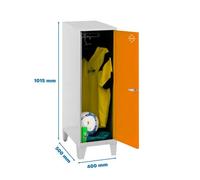 Taquilla 1015x400x500 SIMONLOCKER DISM.SINGLE MINI 915x400x500+PIES G/NA marca SIMONRACK