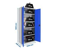 Taquilla 1800x1000x400 SIMONLOCKER PROFESIONAL MULTI. 180x100x40 2/4 GR/AZU marca SIMONRACK