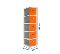 Taquilla 1800x300x500 SIMONLOCKER PROFESIONAL 5 PUERTA 1/5 300 ADI GR/NA marca SIMONRACK