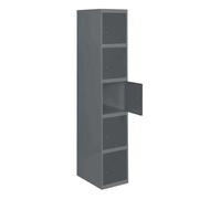 SimonRack Taquilla Vestuario Metálica, 5 Puerta, Incluye Llave, 1800x400x500 mm, Antracita - SimonLocker