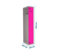 Taquilla 1800x500x500 SIMONLOCKER PROFESIONAL SINGLE-DIV 1/1 500 ADD GR/RS marca SIMONRACK