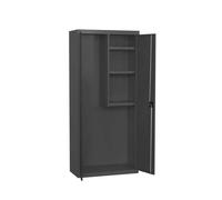 Simon Rack Armario Escobero Multiusos, 1800x600x400 mm, 2 Puertas, 3 Estantes, Antracita - Simonlocker