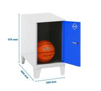 Taquilla 575x300x500 SIMONLOCKER DISM.MINI 475x300x500+PIES BLA/AZU marca SIMONRACK