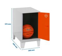 Taquilla 575x300x500 SIMONLOCKER DISM.MINI 475x300x500+PIES GR/NAR marca SIMONRACK