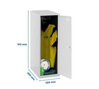 Taquilla 915x400x500 SIMONLOCKER DISM. SINGLE MINI 915x400x500 mm GR/BC marca SIMONRACK