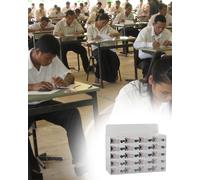 Taquilla acrílica para teléfono móvil con 60 ranuras, almacenamiento seguro para estudiantes y oficinas, solución ideal para el aula y el lugar de trabajo, diseño de 25 ranuras de un color