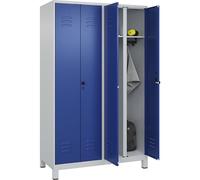 Taquilla con separación de ropa limpia/sucia Classic PLUS C+P, pared separadora central, 2 secciones