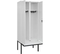 Taquilla con separación de ropa limpia/sucia Classic PLUS con banco C+P, 1 compartimento