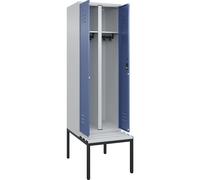 Taquilla con separación de ropa limpia/sucia Classic PLUS con banco C+P, 1 compartimento