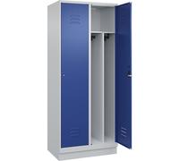 Taquilla con separación de ropa limpia/sucia Classic PLUS, estrecha C+P, 2 secciones, pared medianera corta