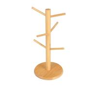 Taquilla - Copa De Copa Cocina | Taza De Café Árbol | Tope De La Taza Del Contraportamiento Con 6 Ganchos | Accesorio De Barra | Taño Soportador Para La Rejilla De Almacenamiento De La Cocina De Mostr