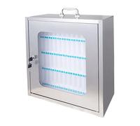 Taquilla de Acero Inoxidable para Teléfonos Móviles, Cárcel para Teléfonos para El Aula, Resistente y Duradera, Fácil de Transportar, Adecuada para Fábricas, Empresas y Laboratorios(Large)