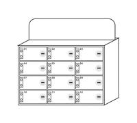 Taquilla de almacenamiento de acrílico para teléfono móvil montada en la pared con cerradura, caja de almacenamiento para teléfono celular, color blanco, 12 pulgadas