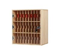 Taquilla de Madera para Teléfonos Móviles, Soporte para 30 Teléfonos, Ideal para Aulas, Material Resistente y Duradero, Apto para Diversos Lugares