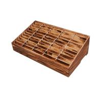 Taquilla de Madera para Teléfonos Móviles, Soporte para Teléfonos Móviles para Aulas, Gran Capacidad de Carga, No Requiere Montaje, Apto para Uso Doméstico y Comercial(Brown,Medium)