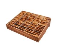 Taquilla de Madera para Teléfonos Móviles, Soporte para Teléfonos Móviles para Aulas, Gran Capacidad de Carga, No Requiere Montaje, Apto para Uso Doméstico y Comercial(Brown,Large)