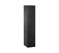 Taquilla de metal - 4 compartimentos con balda - cerradura - 80 kg | Fromm & Starck
