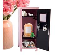 Taquilla de metal para escritorio, fuerte con cerradura con llave, mini armario con cerradura, para escuela, oficina, escritorio, habitación de niños, dormitorio, sala de juegos, aula, mujeres