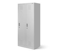 Taquilla Doble Armario Vestuario 2B1A Metalico 180 cm x 80 cm x 50 cm