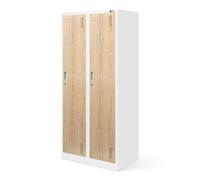 Taquilla Doble Armario Vestuario Metalico 180 cm x 80 cm x 50 cm