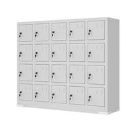 Taquilla escolar portátil inteligente con 20 30 compartimentos, cerraduras individuales y ranuras para etiquetas (80 x 30 x 71 cm, 31 x 11 x 27 pulgadas), ideal para soluciones de almacenamiento de