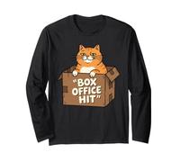 Taquilla Hit Cat Funny Feline Movie Lover Manga Larga