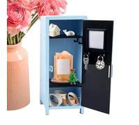 Taquilla Metálica De Escritorio - fuerte con cerradura y llave | Armario pequeño con cerradura | Para Escritorio, Oficina, Habitación, Dormitorio, Aula, Mujeres, Hombres, Niños, Estudiantes