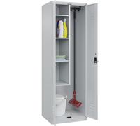 Taquilla para productos de limpieza Classic PLUS C+P, 1 compartimento, pared medianera corta