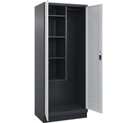 Taquilla para productos de limpieza Classic PLUS C+P, 1 compartimento, pared medianera corta