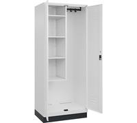 Taquilla para productos de limpieza Classic PLUS C+P, 1 compartimento, pared medianera corta