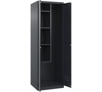 Taquilla para productos de limpieza Classic PLUS C+P, 1 compartimento, pared medianera corta