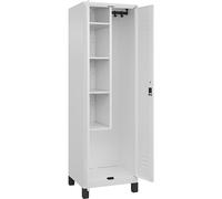 Taquilla para productos de limpieza Classic PLUS C+P, 1 compartimento, pared medianera corta