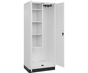 Taquilla para productos de limpieza Classic PLUS C+P, 1 compartimento, pared medianera corta