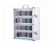 Taquilla para teléfono móvil con bisagra de acero inoxidable y candado independiente, interruptor silencioso para salas de reuniones y escuelas