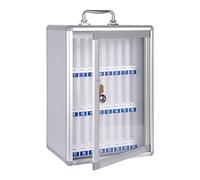 Taquilla para Teléfonos Móviles, Soporte para Teléfonos para El Aula, 12/24/36/48/60 Compartimentos, con Cerradura y Llaves, Diseño Transparente, para Aulas, Oficinas y Fábricas(Medium)