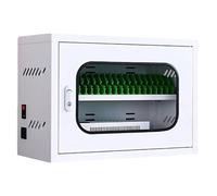 Taquilla recargable para cargar teléfonos móviles con 20 ranuras, 12 puertos USB y cerradura de combinación: ideal para escuelas, iglesias, aeropuertos y áreas públicas. Solución de carga segura.