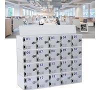 Taquilla segura para teléfono celular con cerradura, perfecta para gimnasio, aula, fábrica y piscina, rejilla transparente 80 B-25grid lista para usar, y solución de almacenamiento conveniente