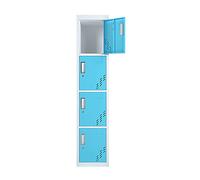 Taquillas de metal para empleados, gabinete de almacenamiento de acero con 0.9 mm de grosor (azul 38.0 x 42.0 x 180.0 cm)